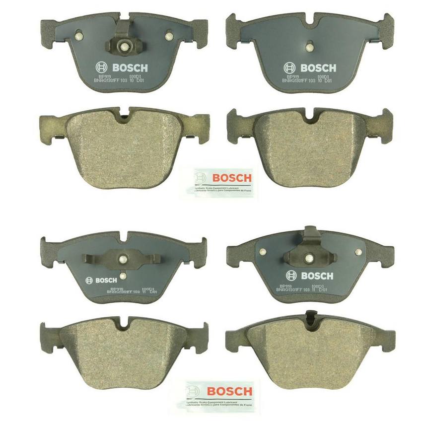 BMW Disc Brake Pad Set Kit - Front and Rear (Semi-Metallic) 34112283865